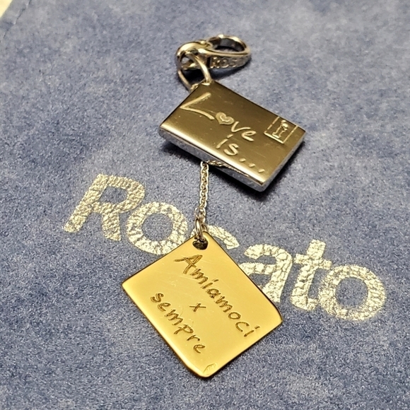 925 Silver Dog Tag Charm Necklace Pendant - Picture 1 of 5